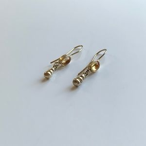 Gold Vermeil Dangle Earrings